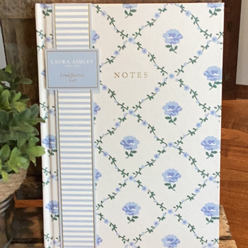 Laura Ashley Blue Floral Lined Journal